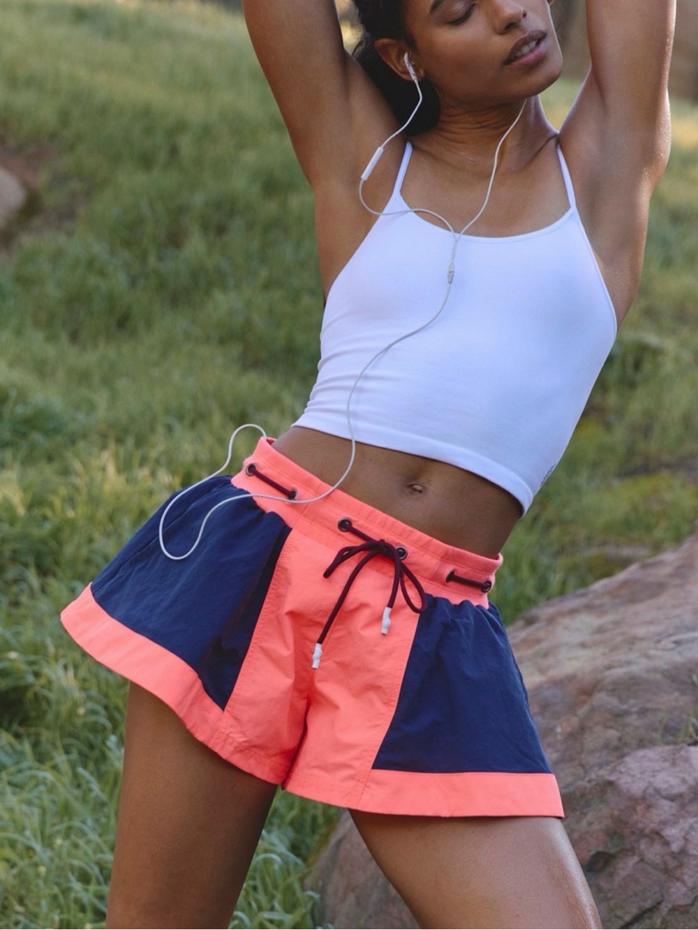 Free People Silver Lining Hike Shorts Sz L